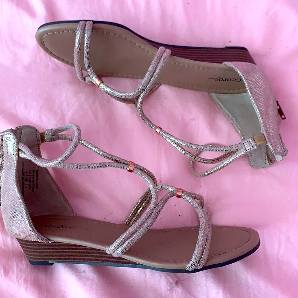 Beautiful gold sandals